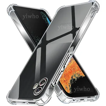 Cover Trasparente in Silicone per Samsung Galaxy Xcover 6 Pro 2 5, Custodia Morbida Ultra Sottile con Retro Trasparente