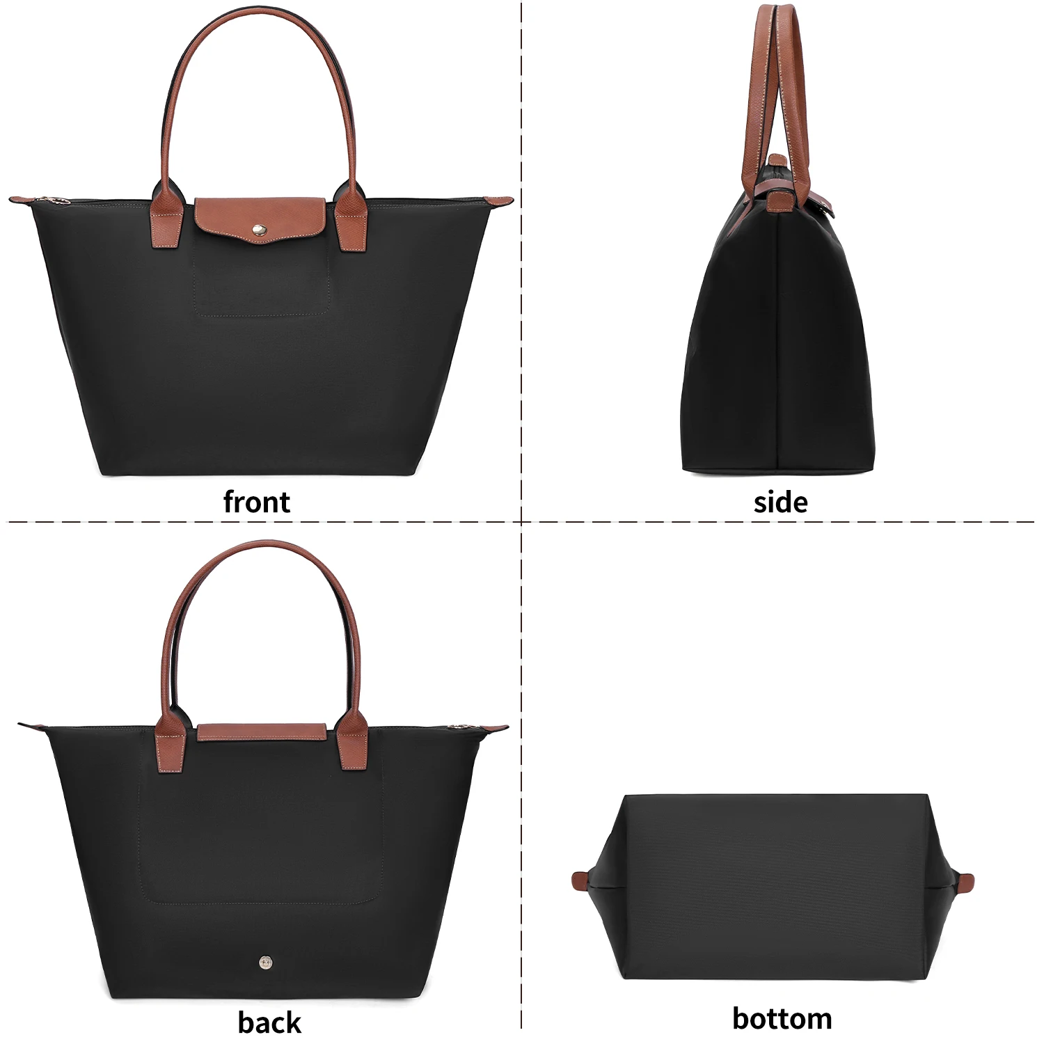 حقيبة يد أنيقة بتصميم عملي مع جيوب متعددة، مصممة ك...