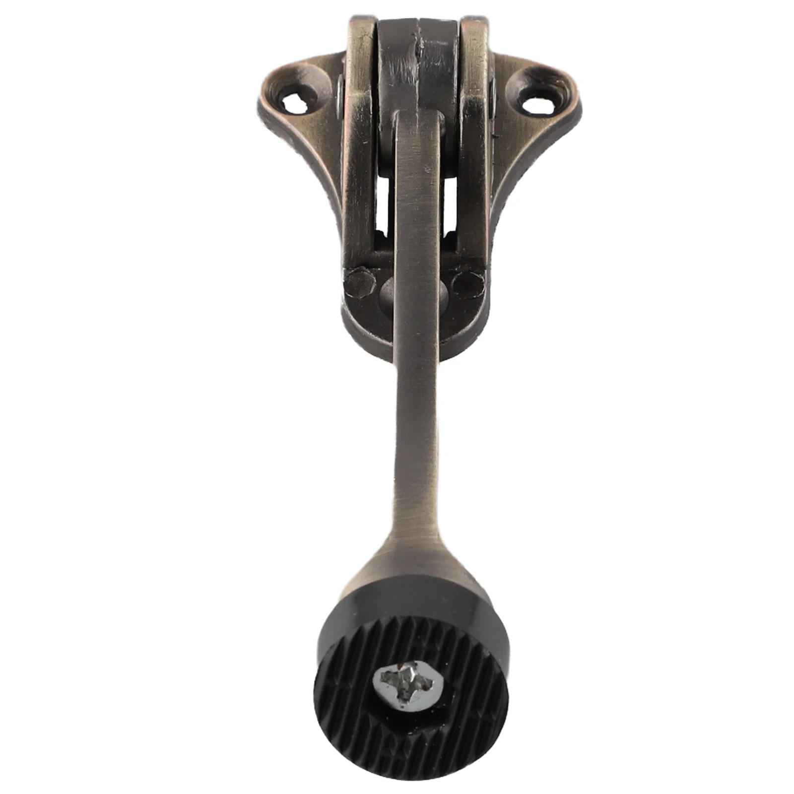 Description Picture 3 of item1pc Red Bronze Doors Stopper Zinc Alloy Foot-Operated Lever Non-Slip Rubber Doors Stop Doors Stopper Black Silver Gold