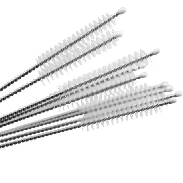 Brosses de nettoyage à Tube fin, outils, Pipette, réservoir, brosse, bouteille, Tube d'aspiration, nettoyeur de verre, 10 pièces/ensemble 2