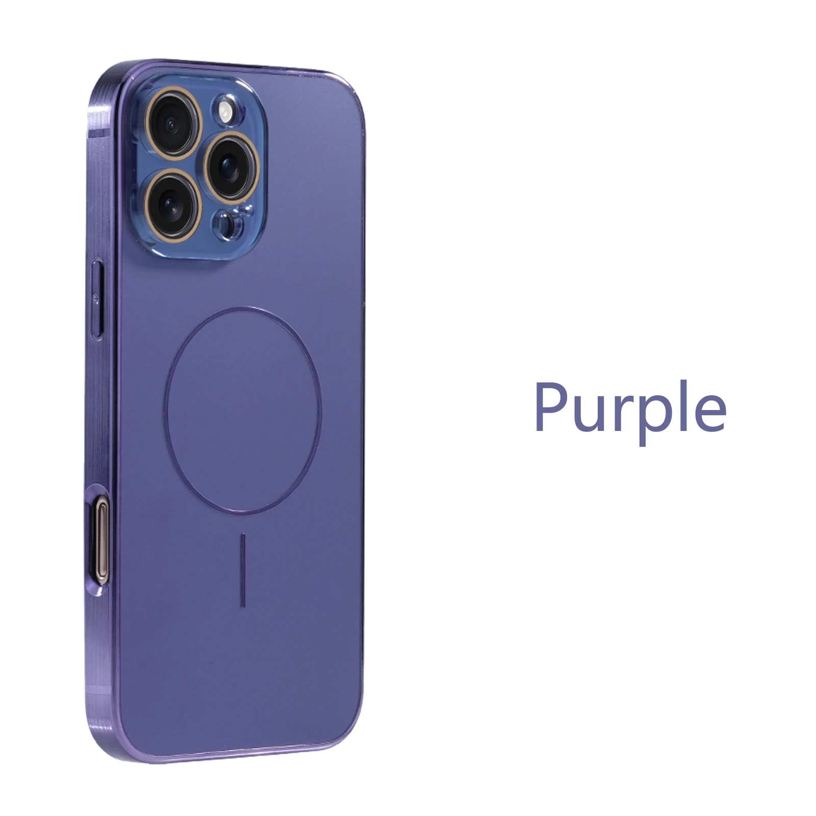 Luxury Magnetic Shockproof Phone Case with Lens Protection and Electroplated Design