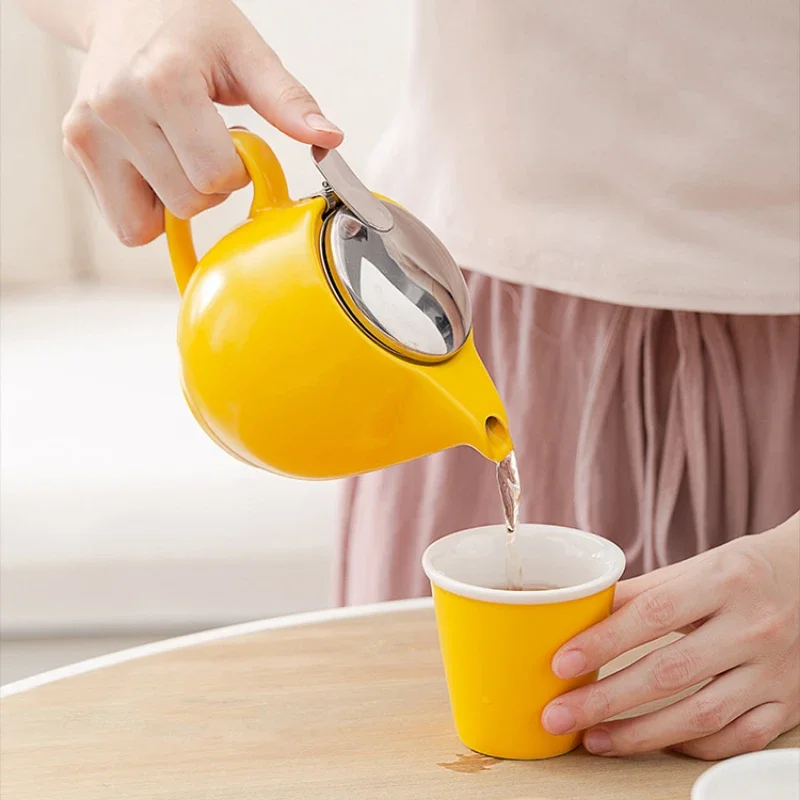 350ml Mini British Ceramic Pot with Filter Handbrewed Coffee Pot Appliance Set Large Portable Teapot Afternoon Christmas Gift coffee maker coffee pot