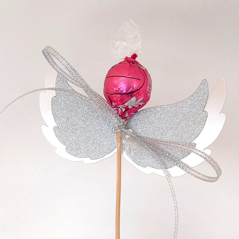 Christmas Angel Wing Lolly Holder Fustelle In Metallo Per Scrapbook Modello Di Fustellatura Artigianale Con Goffratura Decorativa