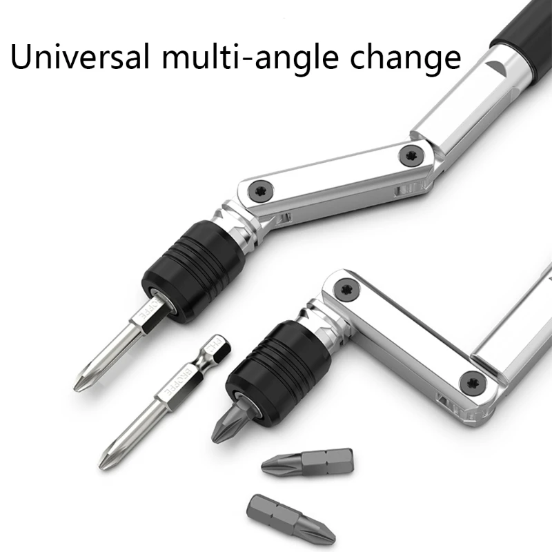 Universal Variable Angle Hand Screwdriver Quick Change Screwdriver Set