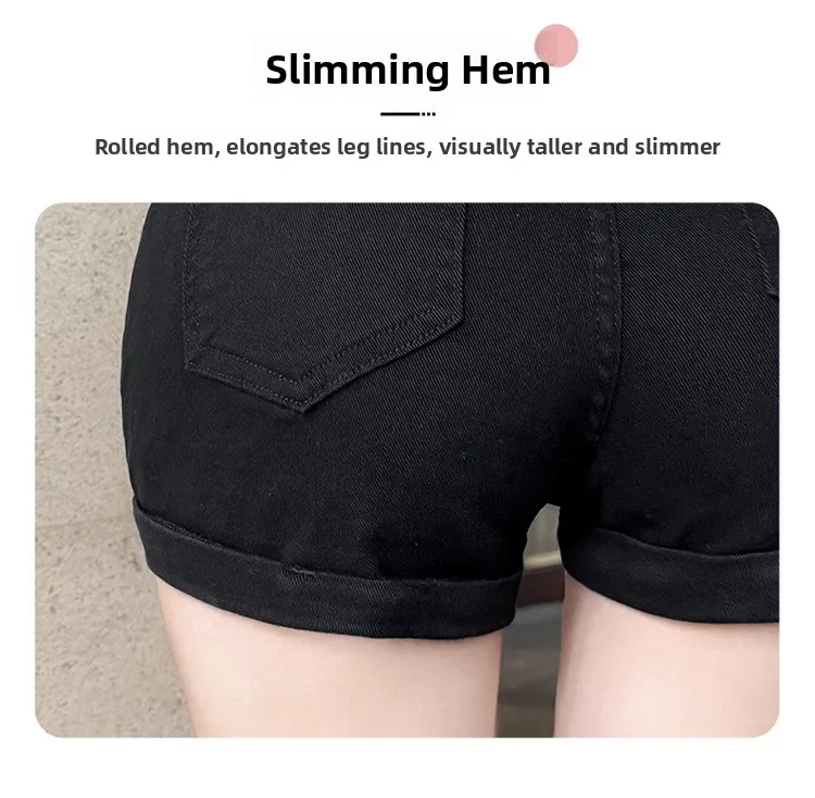 American Sle Hot Girl Low Waist Hip Enhancing Denim orts Women Summer New Slimming Small Size Versatile Hot Pants