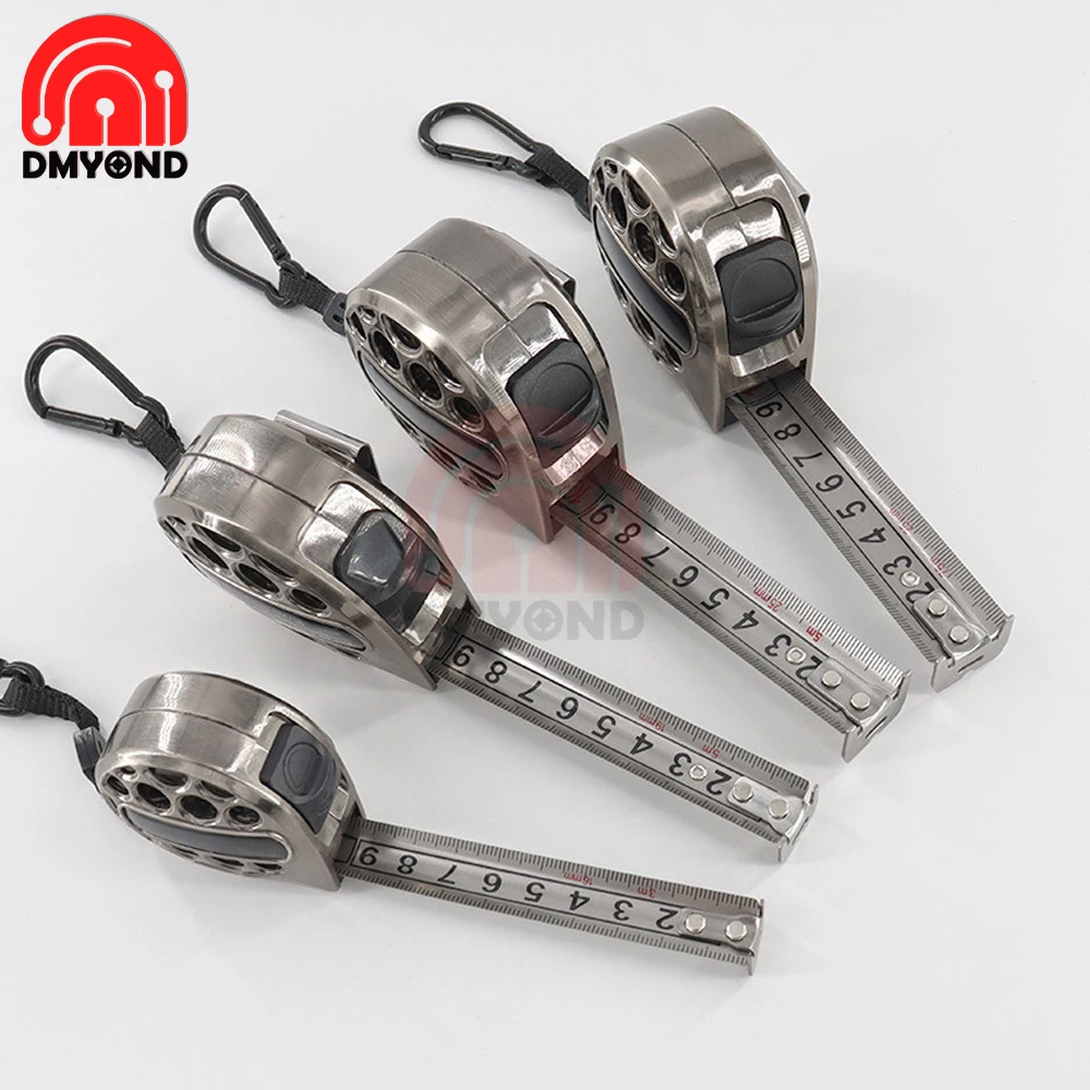 Industrial Grade Waterproof Anti-rust Corrosion-resistant Steel Tape Measure 3M 5M 7.5M Stainless Steel Hollow Tape Measure Tape Measure Measuring Tape