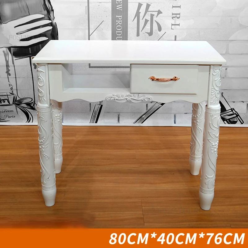 New Household Nail Tables Bedroom Manicure Table Clothing Store Commercial Display Stands Salon Furniture Nail Table with Drawer