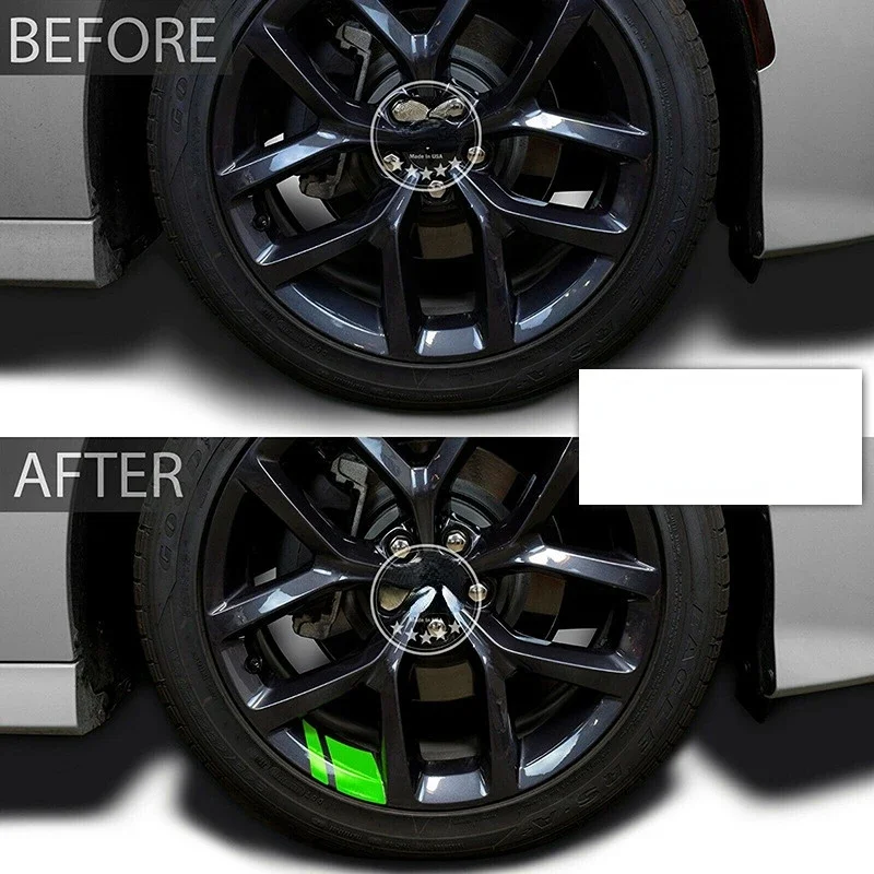

6PCS Wheel Reflective Sticker Reflective Anti-collision Personalized Car Stickers Paper Car Accessories Six Colors