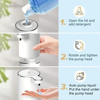 Automatic Liquid/Foma Soap Dispenser, Touchless Electric Dispenser, USB Rechargeable with Infrared Sensor for Bathroom,Kitchen 4