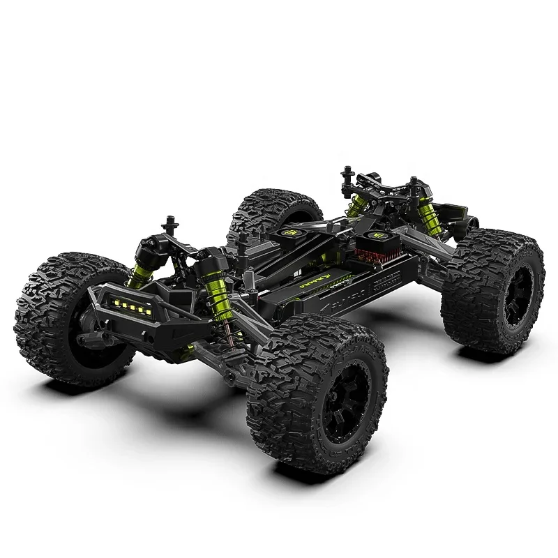 Rlaarlo 메탈 RZ001G-A 1:10 스케일 몬스터 트럭 브러시리스 RC카 (CNC 알루미늄 프레임 및 방수 서보 포함, 모든 지형 주행 가능)