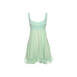 Mint Green Fresh Forest Girl Vitality Cute Playful Natural Free Breathable Summer Sexy Women's Suspender A - Line Dress - S (Mint)