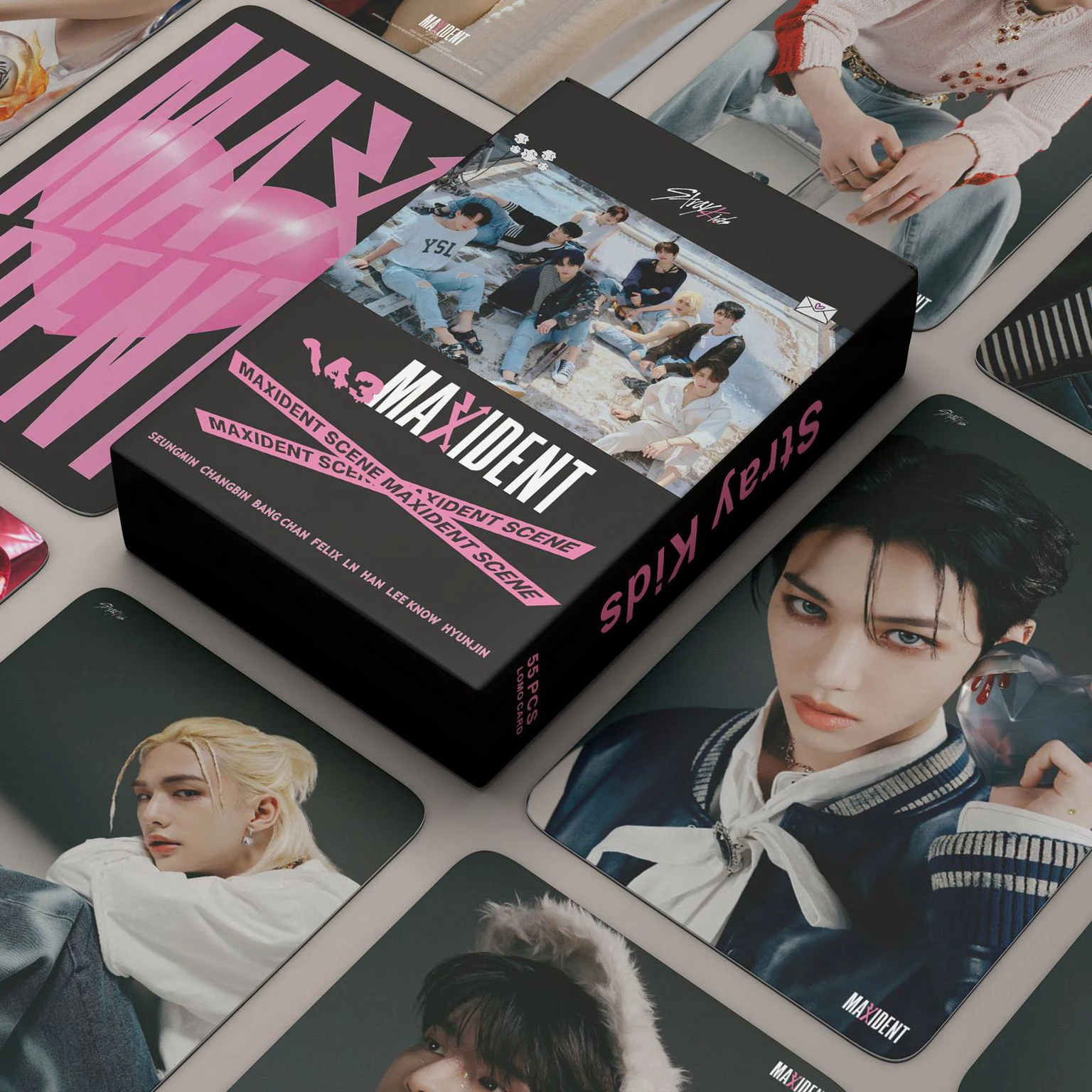 

55pcs/set Kpop Stray Kids 2023 Photocards Maxident Lomo New Album Photo Card Postcard For Fans Collectioncards Straykids