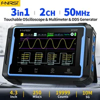 FNIRSI 2C53P Digital Handled Oscilloscope Multimeter Signal Generator 3 in 1 Touch Screen Portable 2 Channel 50MHz 250 MSa/s 1