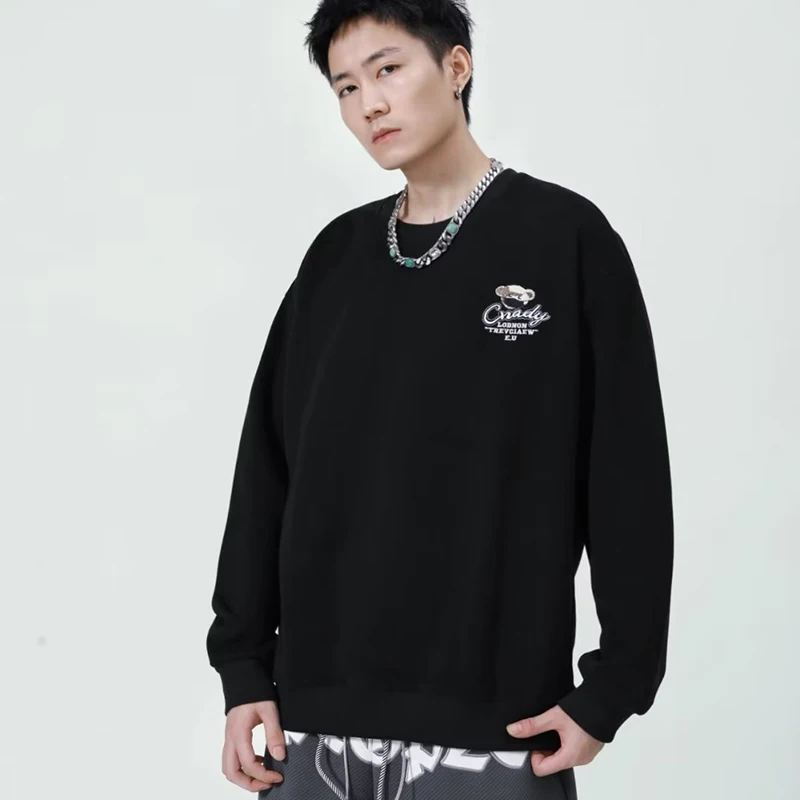Spring Autumn Men's Hoodies Korean Style Fashion Streetwear Harajuku Print Hoodies Men Casual Men Clothing O-Neck Sweatshirt