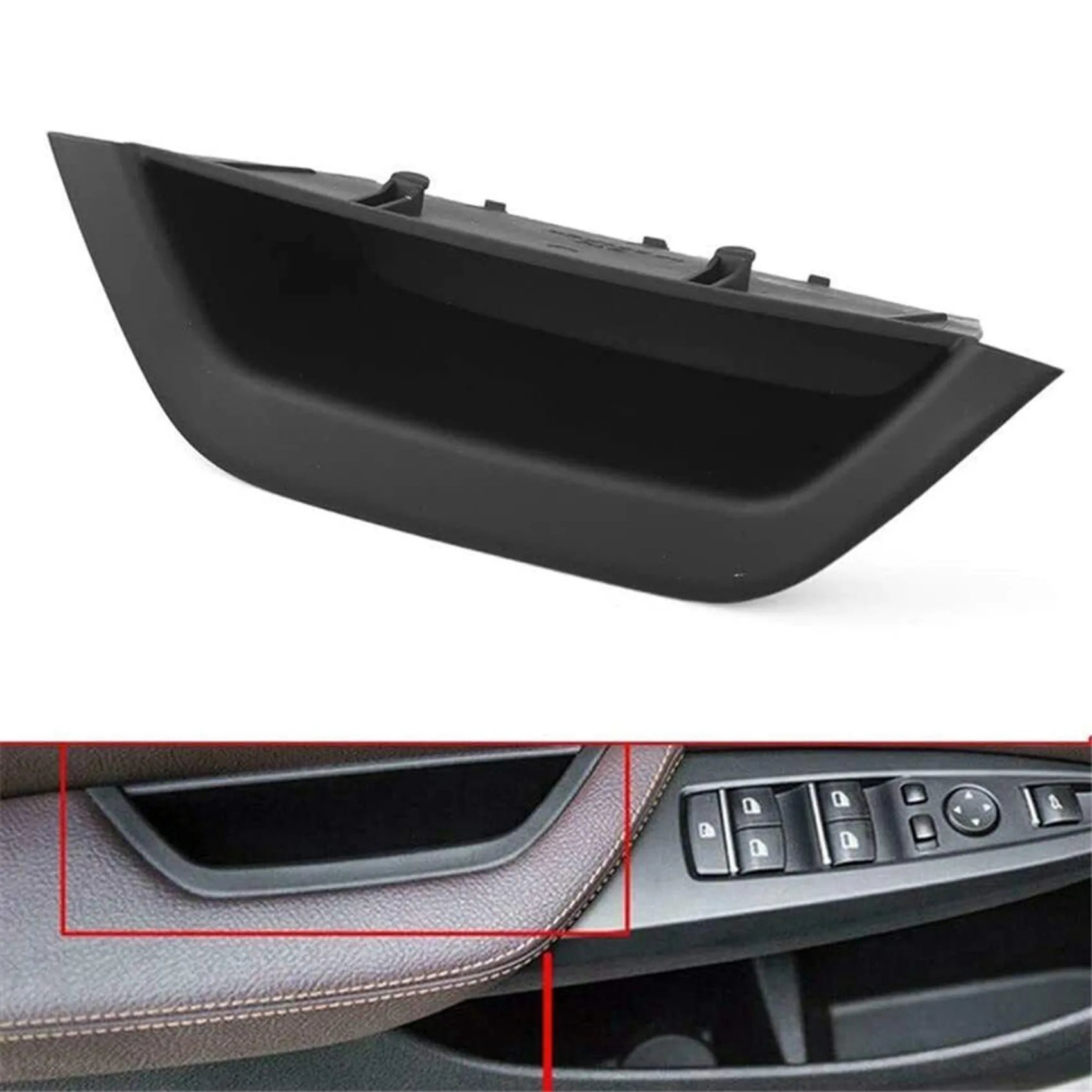 N60R-1 PCS 51417250307 BMW F25 F26 X3 X4 2011-2017용 앞 좌측 도어 내부 손잡이 풀 트림