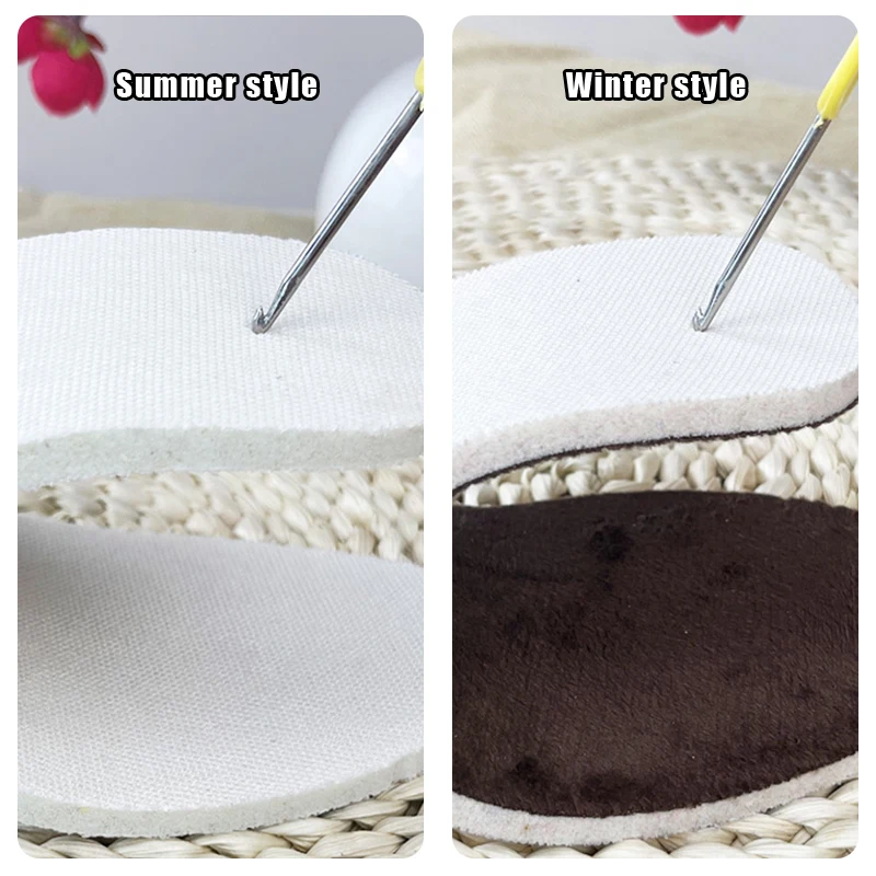 Sportschuhe Sehnensohlen Hohlfaden Wolle Schuhe Gewebte Haken Schuhe Slipper Gummischuhe Sohle DIY Schuhsohlen Reparaturmaterialien – Detail 7