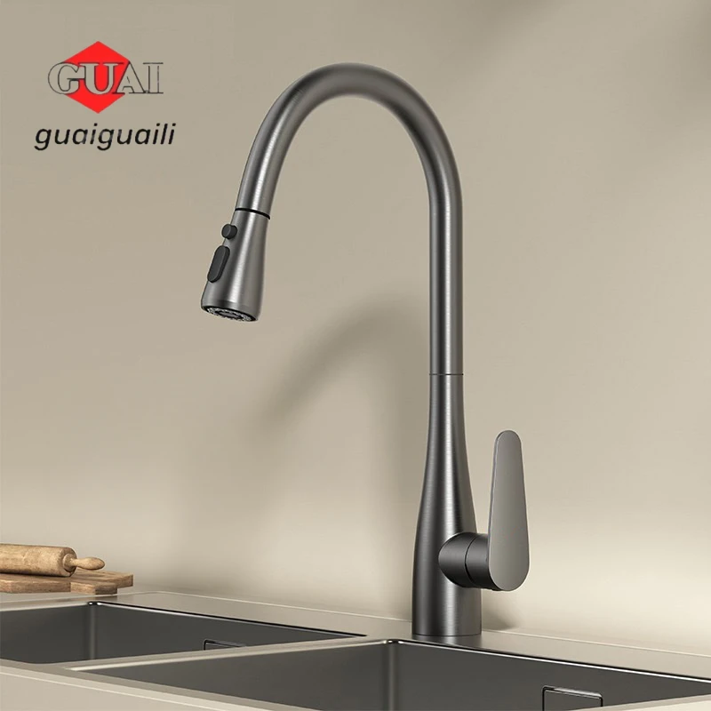 

bathroom Faucet，Pull-out rotatable grey kitchen sink Basin Faucets，vegetable sink bathroom Basin Faucet，multi-functional tap，수전