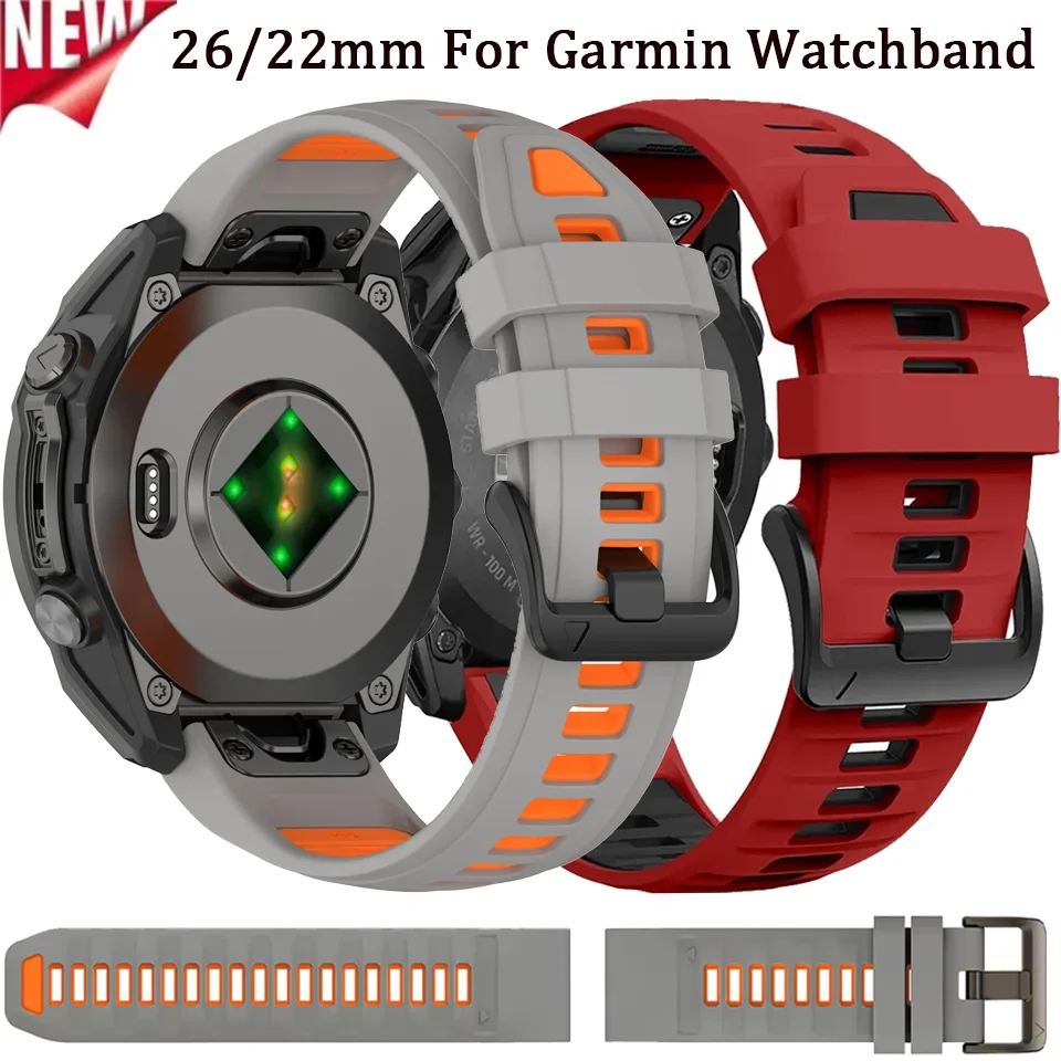 Original QuickFit Silicone Wristband, 26/22mm - Premium Strap Replacement