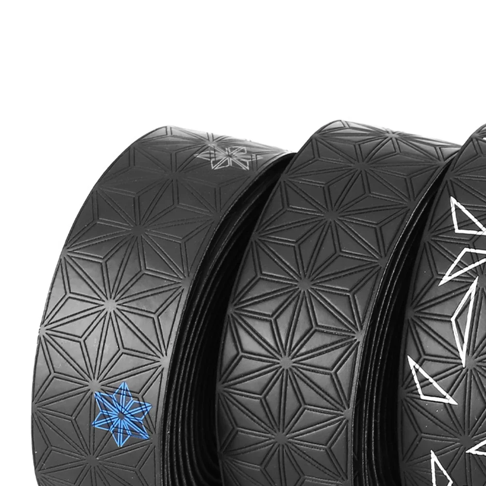 1 Pair Anti-Slip Road Bike Handlebar Tape PU Shock Handle Bar Tape Bar End Plugs Bicycle PU Anti-Vibration Wrap Bartape