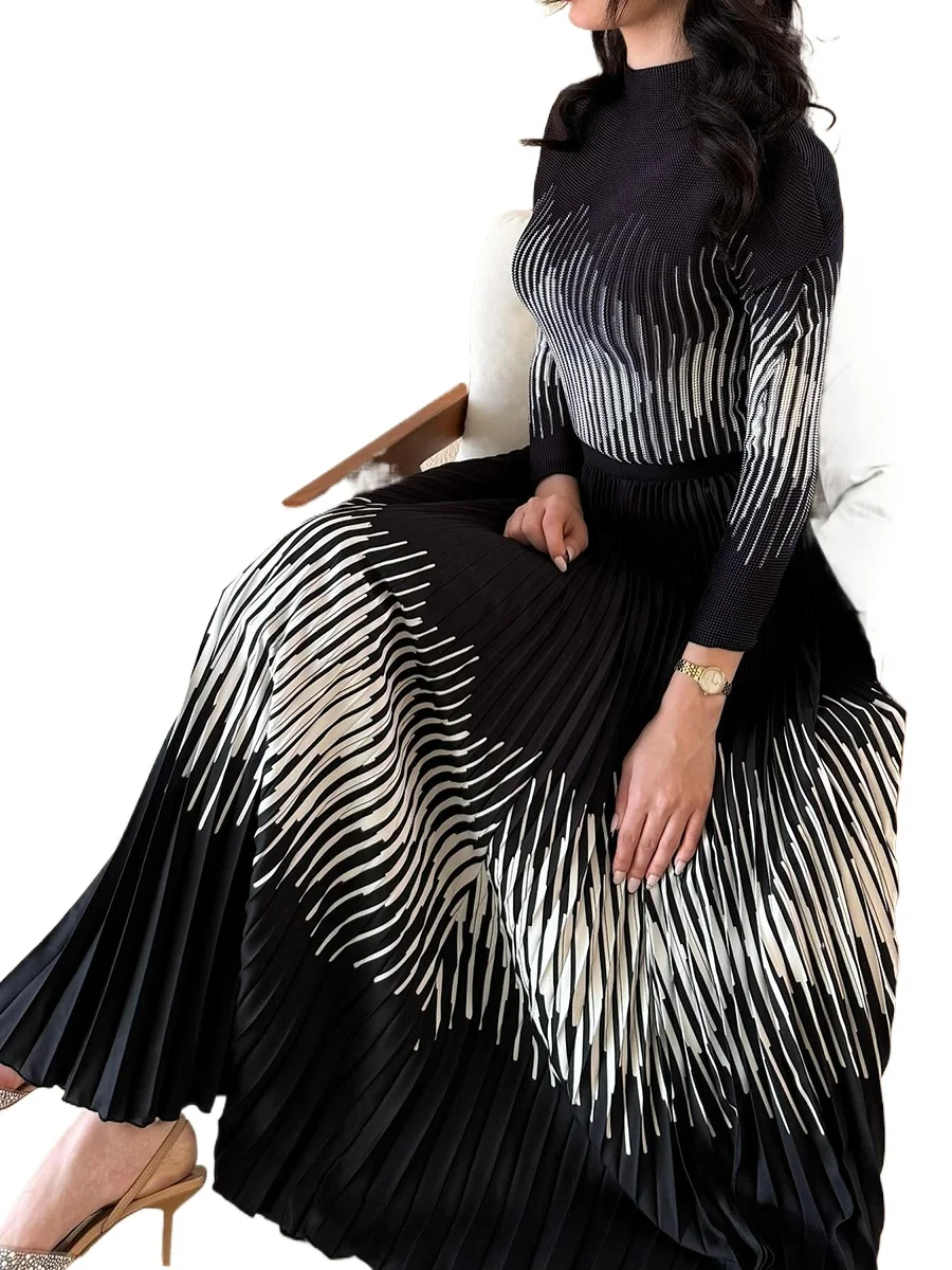 EGRM مياكي مطوي 2 قطعة مجموعات النساء طويلة الأكما...