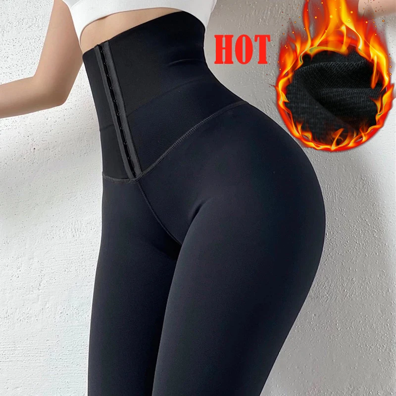 Slimming Tummy Trimmer High Waist Trainer Sports Leggings Warming Trousers Women Fitness Tights Belly Control Panties Shapewear waist trainer