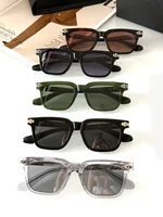 Lunettes de soleil de luxe pour hommes et femmes, monture carrée en acétate, tendance mondiale, protection UV400, idéales pour les voyages et la conduite en extérieur 5