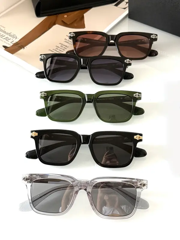 World Fashion Trend Brand Acetate Square Frame Men's Sun glasses Outdoor Travel Driving Sunshade UV400 Women's Luxury Sunglasses - Image 5