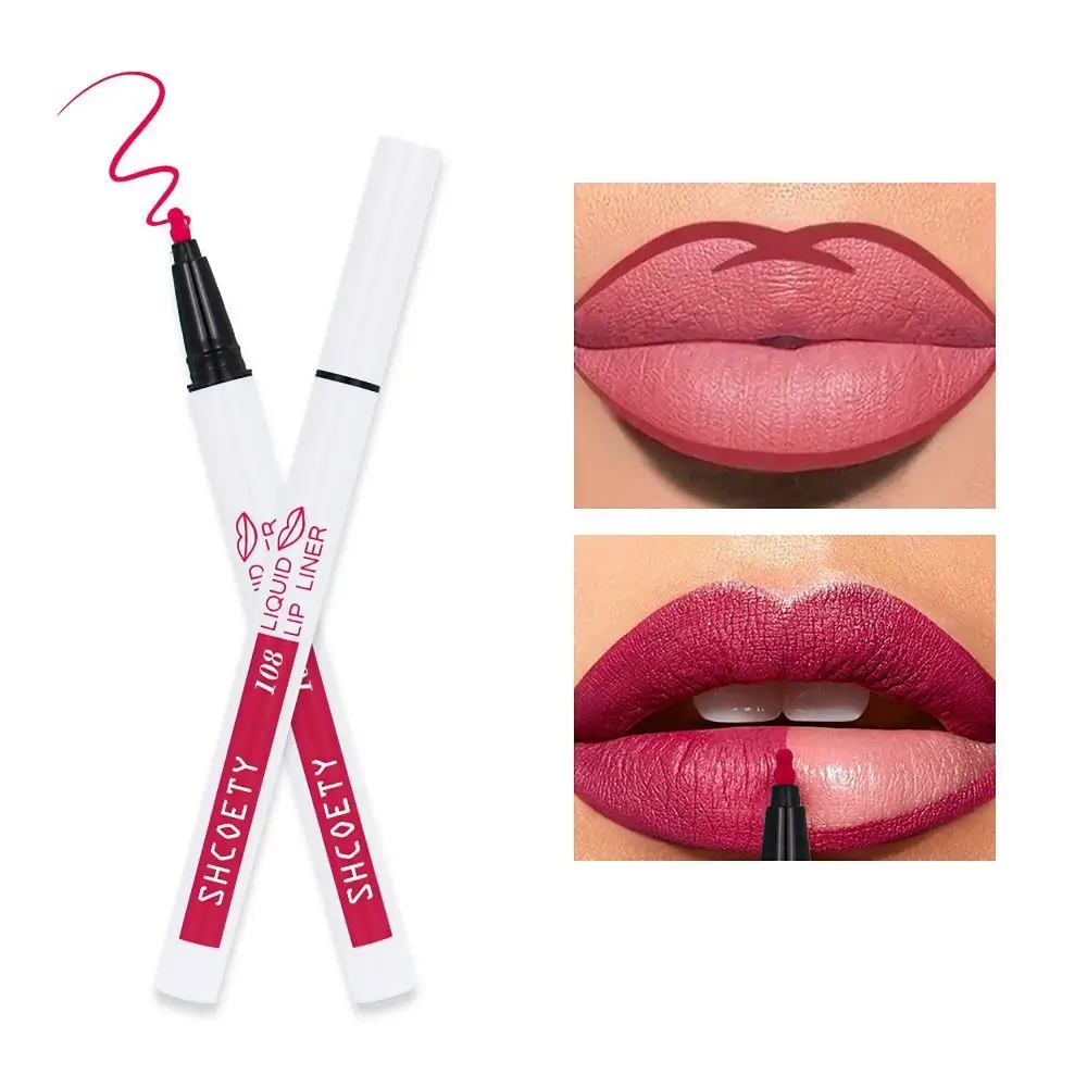 Matte Nude Lip Stain Marker Quick Drying Smudge Proof Lip Tint Pen Long Lasting Makeup Tool Natural Lipstick Pen Women Beauty