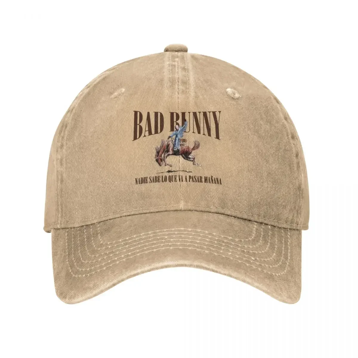 2024 Tour Bad Bunny Nadie Sabe Baseball Caps Retro Distressed