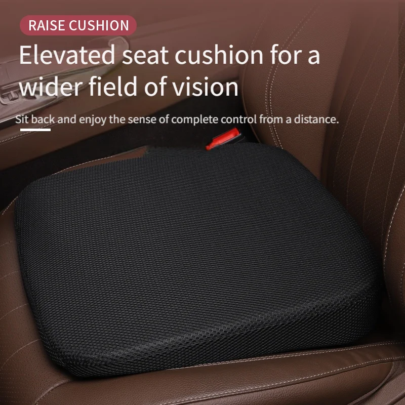 Car Seat Cushion Adult Booster Seat Cushion Pad Short People Driver Seat Booster Ergonomic Sloping Seat Cushion For auto
