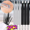 2PCS Stainless Steel Eyelash Tweezers Flat Eyebrow Clip Hair Removal Cosmetic Tools Double Headed Blackheads Acne Removal Tools 2