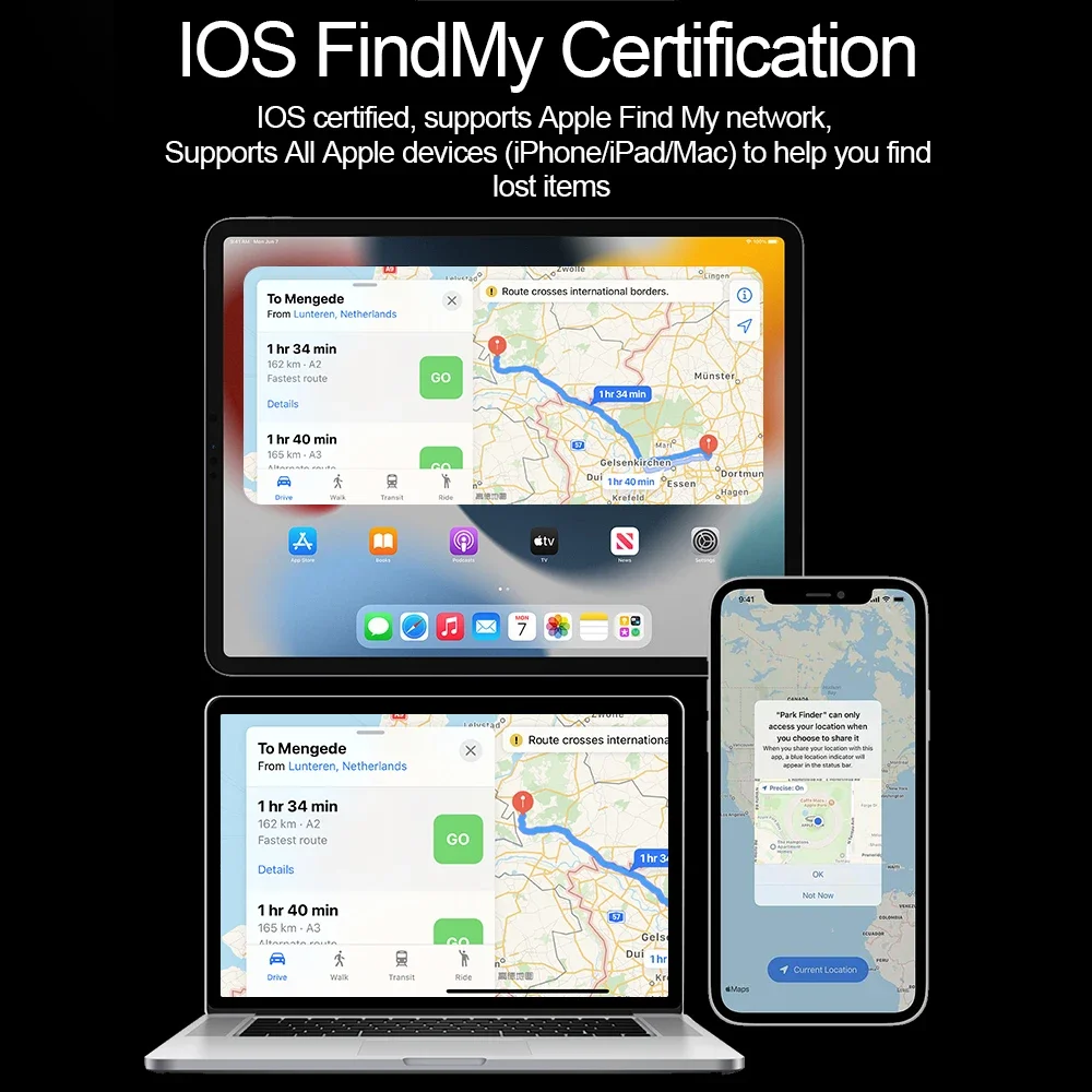 Bluetooth GPS Tracker Smart Tag Airtag Work with Apple Find My APP ITag Locator Air Tags Pet Key Finder for iOS Pet