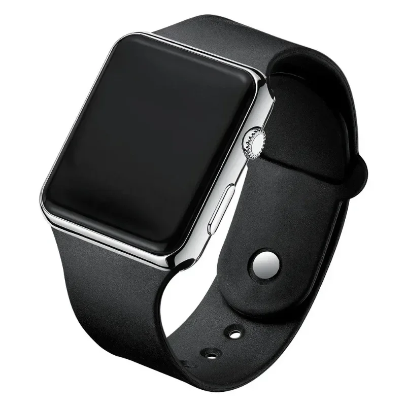 Couple Watches LED Display Electronic Sports Silicone Digital Wrist Watch for Women and Men Gift Fashion Casual Female Clock