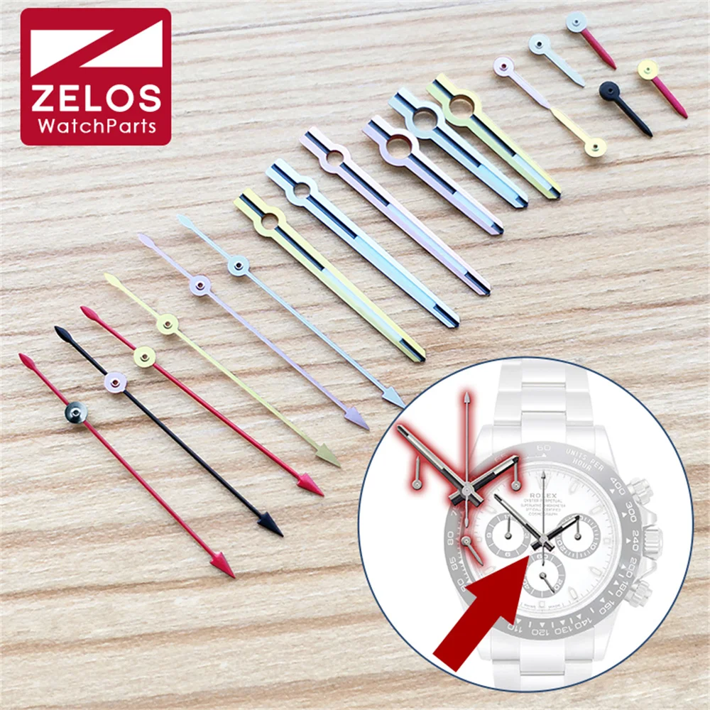 Set Di Lancette Per Orologi Rolex Cosmoth Daytona Rainbow Watch Cal.4130 4030 Movimento