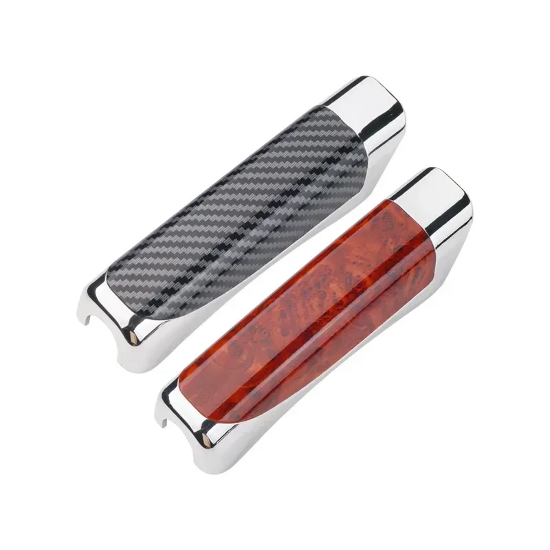 Universal Car Hand Brake Cover Carbon Fiber Wood Color Protector Handbrake Grips Interior Decor Car Styling Accessories hand brake cover,car interior accessories