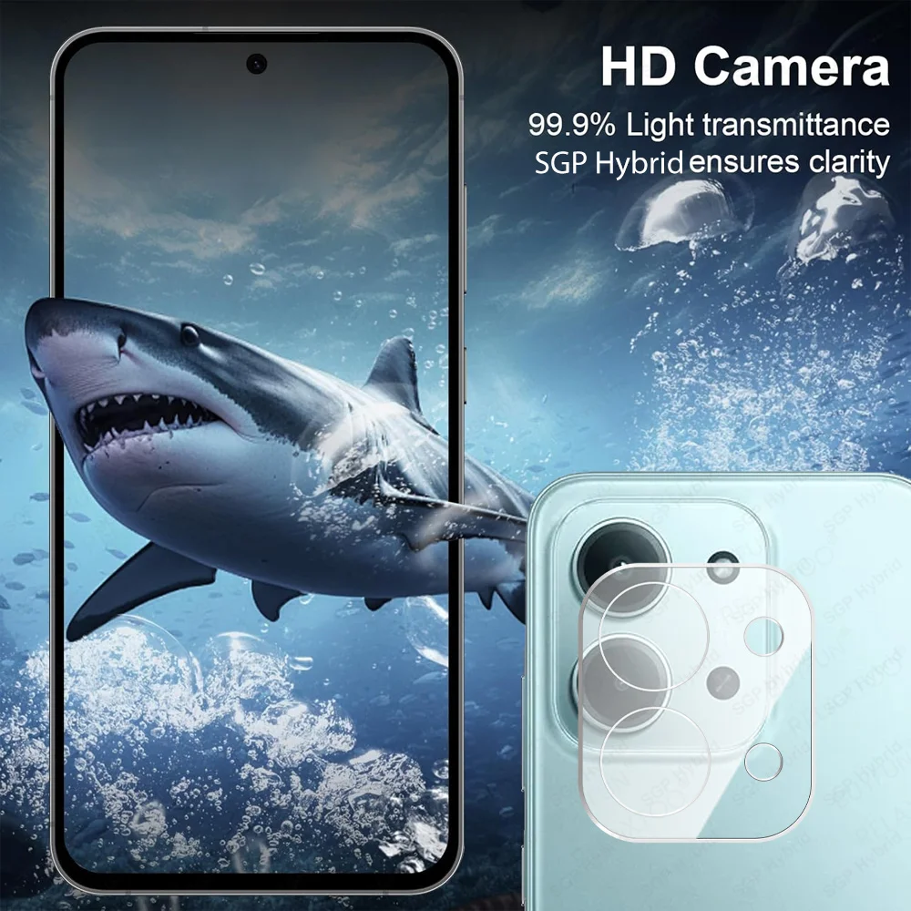 2Pcs 3D Clear Camera Glass Protector For Xiaomi Redmi 15C Redmi15C Redmy 15 C C15 4G 5G HD Back Lens Case HD Phone Camera Cover 3