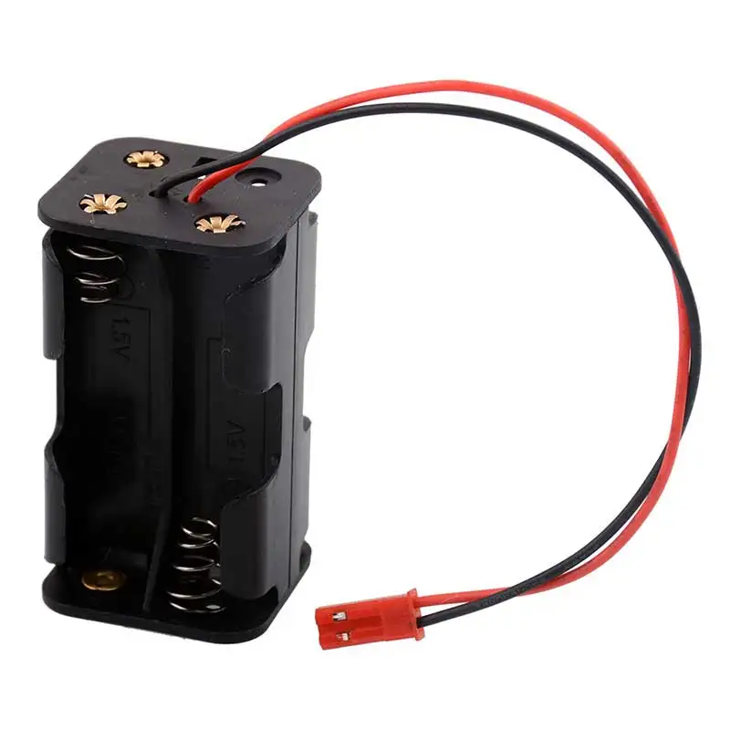

300pcs/lot MasterFire Plastic 4 x AA Battery Holder 4 Slots 6V AA Batteries Storage Box Case Shell Dual Layers With JST Plug