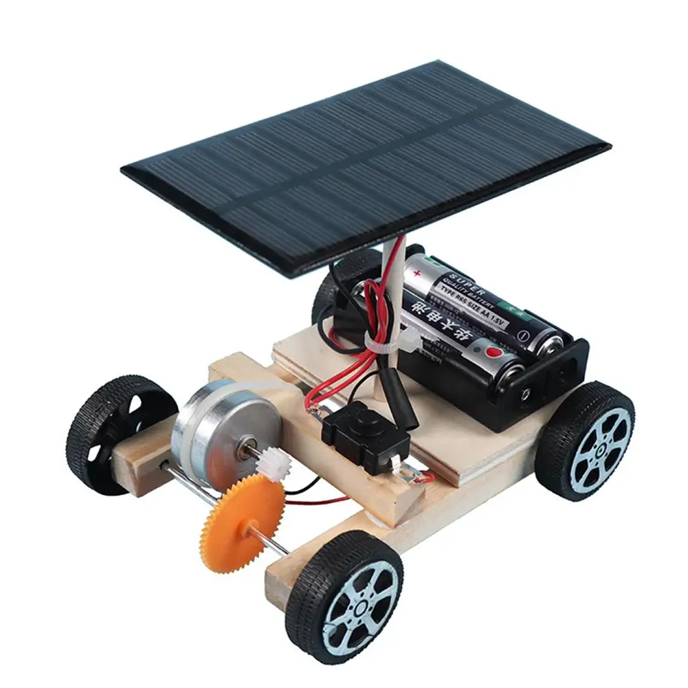 Assemble Solar Car Creative Inventions Motor Ability Of Children Active Thinking DIY Electronic Kit Technology Toys for Boys