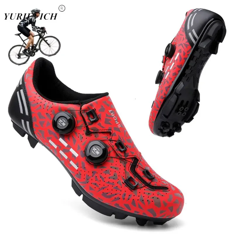 Men's Unisex Mtb Cycling Sneaker Racing Cleat Self-Locking SPD Road Bike Speed Mountain Bike Shoes