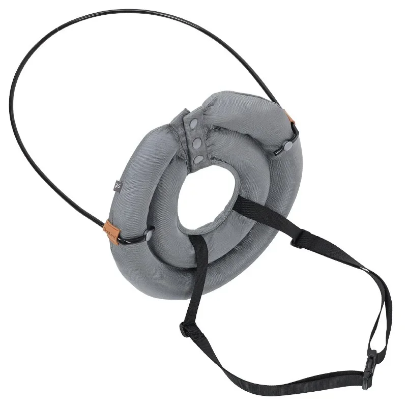 Blind Dog Harness Pet Harness Guiding Device Adjustable for a Fit Protective Build Confidence Pet Anti-Collision Ring