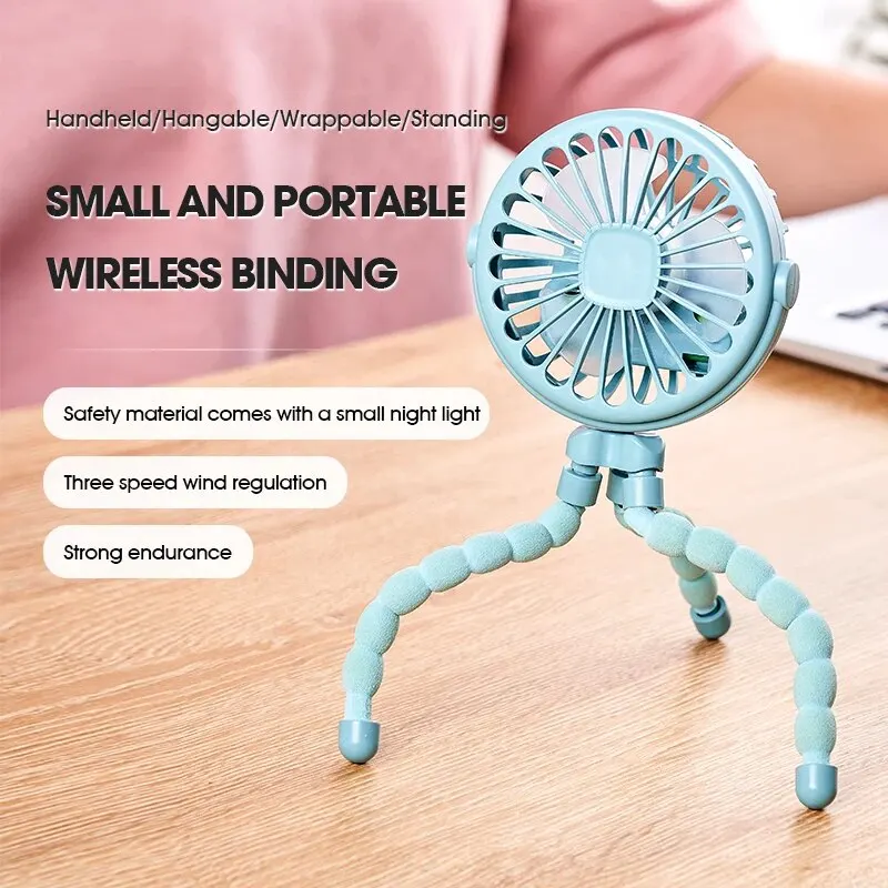 Portable Oscillating Pram Fan Flexible Tripod