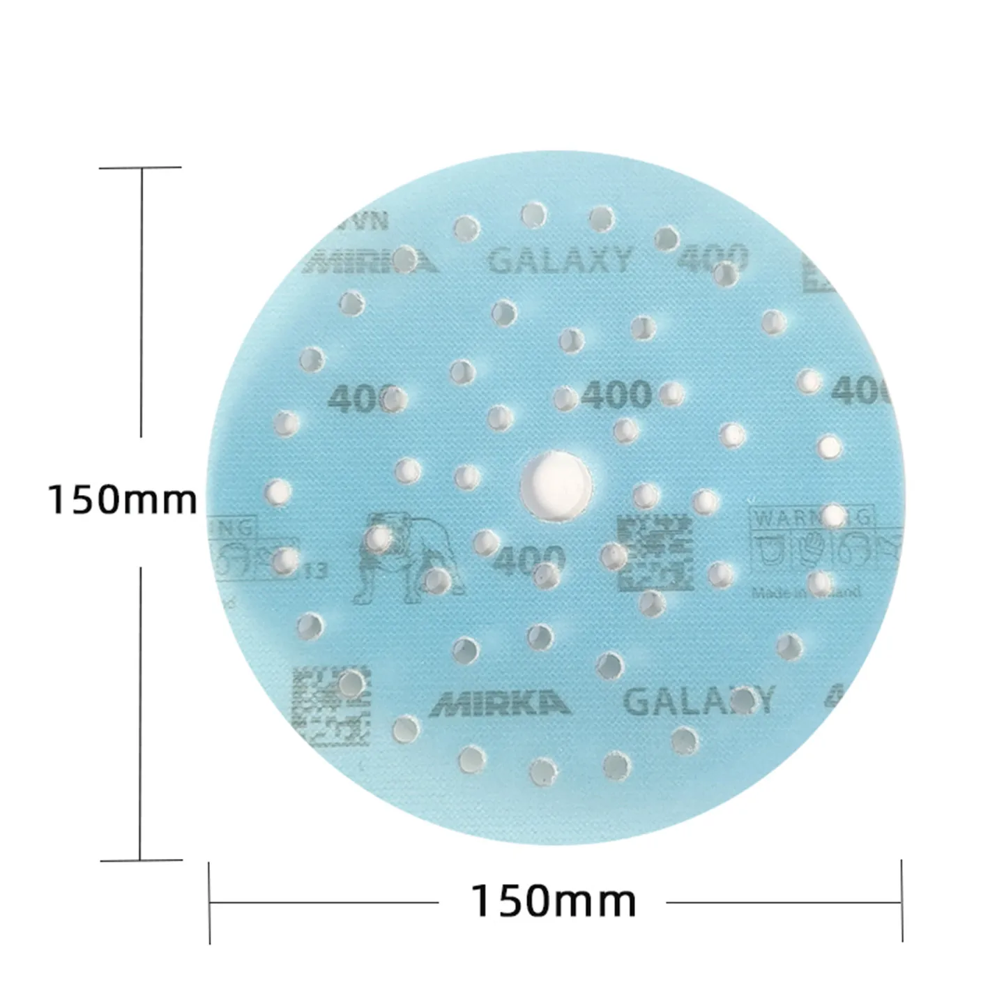 오리지널 모카 갤럭시 사포 6인치 건식 연마 사포 150mm 플러시 다공성 먼지 수집 자동차 광택 및 연마 사포