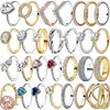 Hot Selling 925 Sterling Silver Exquisite Classic Heart-shaped Square Ring Simple Luxury Charm Women's Jewelry Holiday Gifts