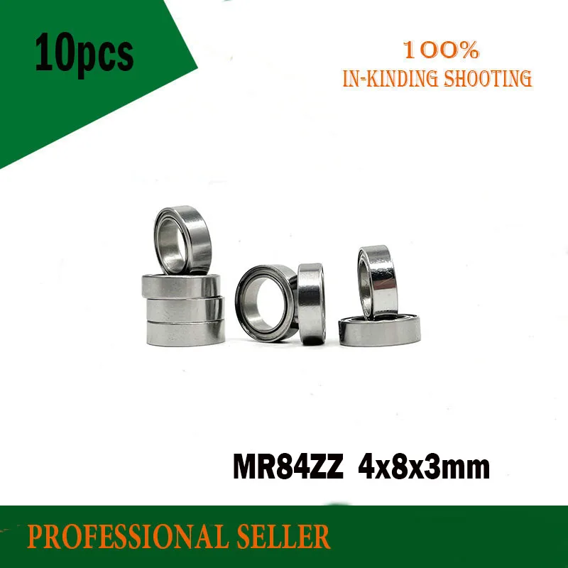 Lot De 100 Roulements Blindés Métalliques MR84-ZZ (4x8x3 Mm) - FastEddy Bearings