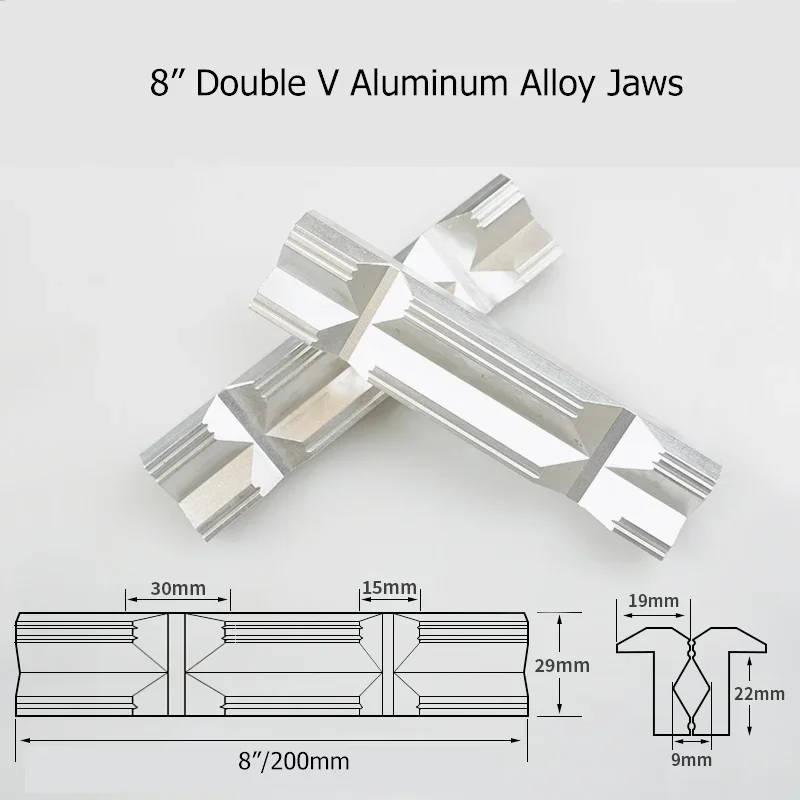 Schraubstock magnetische Schutzhülle 1/2-8 ''Backen schützen Abdeckung Aluminium legierung Gummi Handwerkzeuge Bank Schraubstock schutz Zubehör – Detail 19
