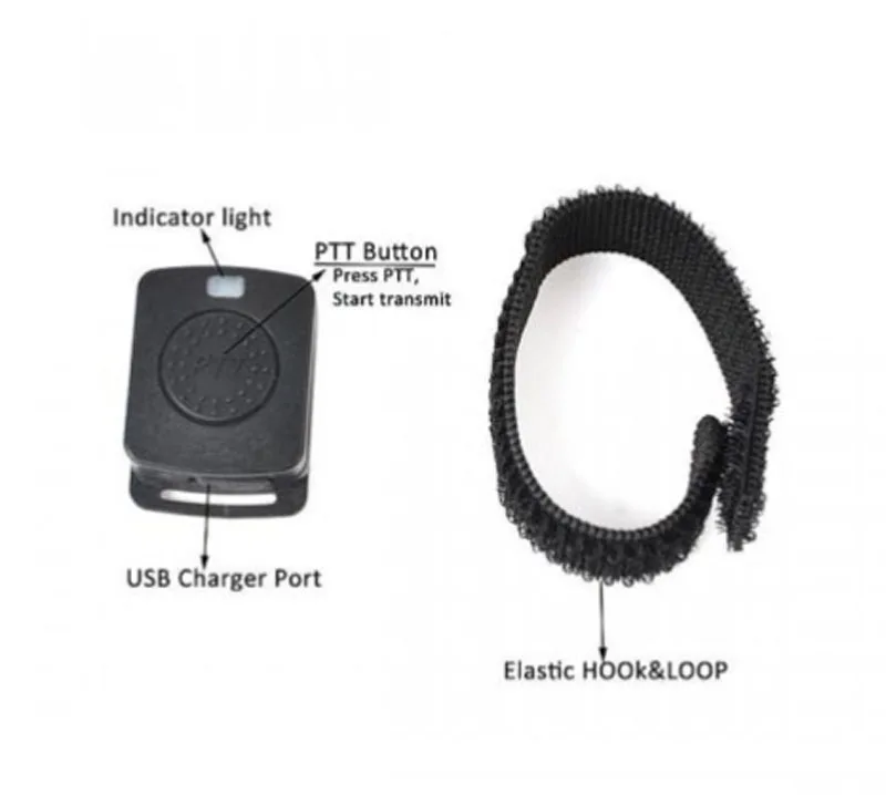 Baofeng Walkie Talkie Headset PTT Wireless Bluetooth Earphone for 2 Pin K Port Wireless Headphone for UV-5R UV-82 888s Radio