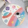 Cartoon Round Fluffy Carpet Living Room Rainbow Bedroom Rugs For Kids Room Plush Nursery Play Mat For Children Soft Baby Rug 6