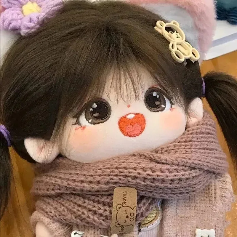 20cm Kawaii Plush Cotton Doll Can Change Clothes Diy Dress Up Soft Stuffed Plush Toys Collection Kids Birthday Gifts