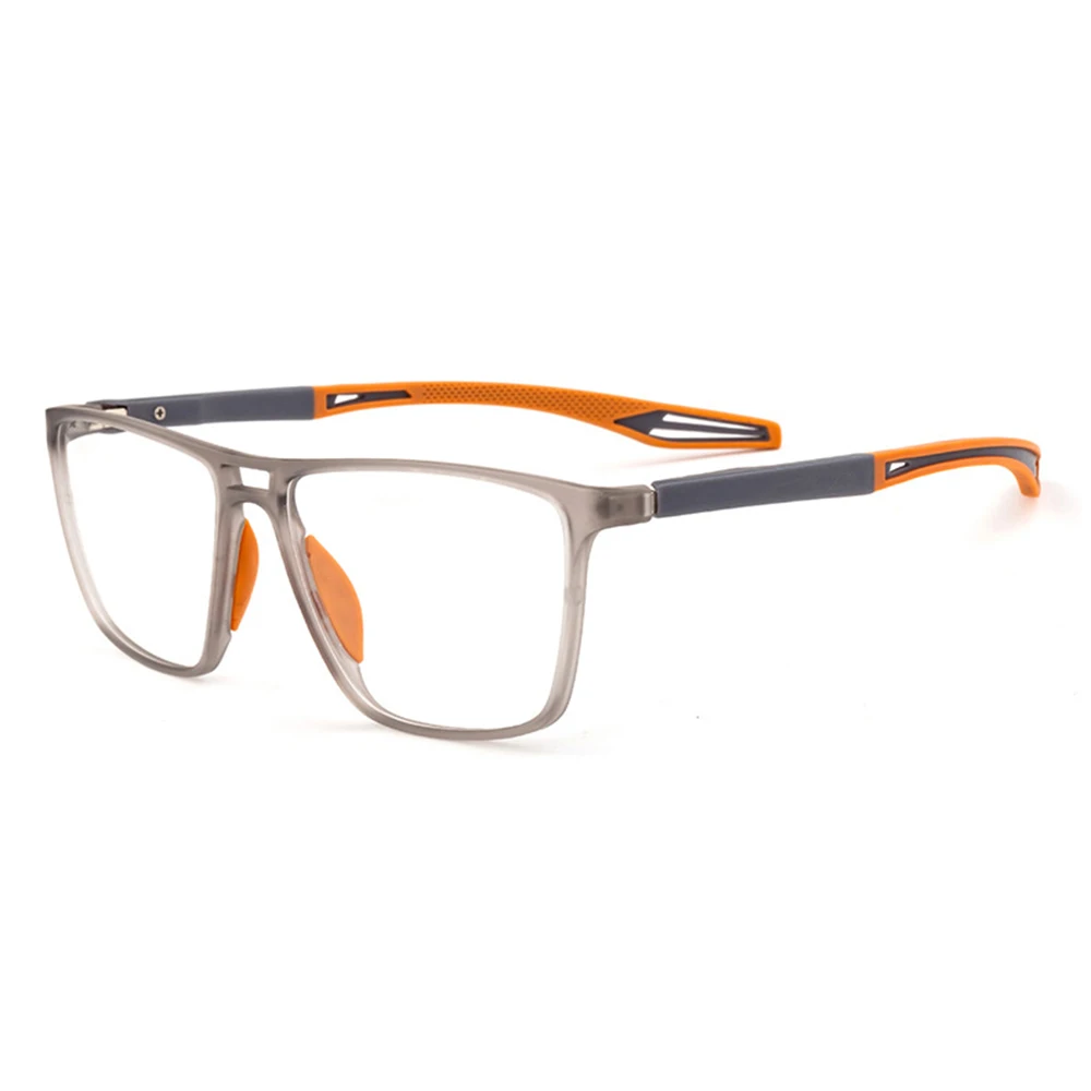 

Fashion Double Bridge Large Frame Sports Style TR90 Optical Frame Custom Photochromic Myopia Reading Glasses Prescription Lens