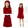 Baby Girls Big Bow Red Dress Children's Christmas Fashion Vest A-line Gown Princess Birthday Party New Kids New Year's Vestidos 3